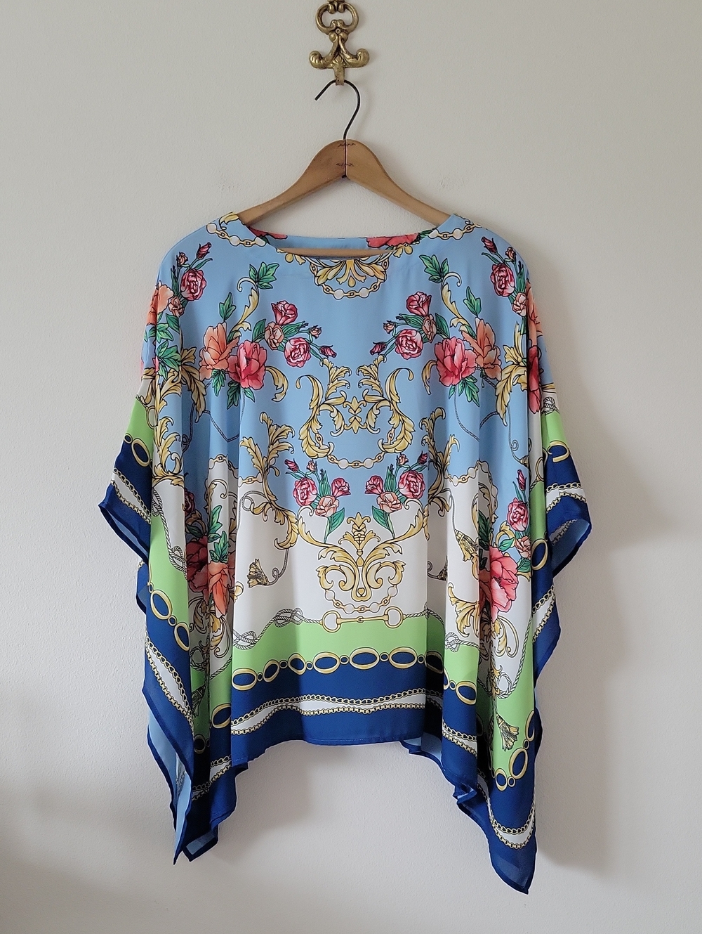 Belle by Kim Gravel High Status Poncho Top Size XS